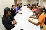 Reunião aconteceu na sala da Presidência da Câmara na noite desta segunda-feira