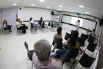 Aula ocorreu na sala de aula da Escola do Legislativo