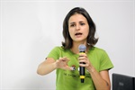 Thayná Caroline Baldini Guedes falou das ações do Grupo de Comercialização Justa e Cultura Alimentar