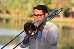 Músicos fizeram a gravação do Hino em cartões-postais da cidade