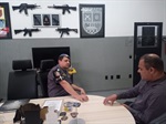 Josef Borges foi recebido pelo Tenente Coronel PM Edgar Marcos Gaspar