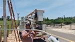 Wagnão acompanhou na manhã desta terça-feira (25) trabalho das equipes da Semob de instalação de pontos de iluminação pública na zona rural
