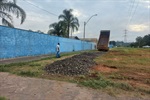 Paraná acompanhou na manhã desta quarta (13) as obras de construção de um estacionamento para veículos ao lado da Escola Estadual "Professor Eduir Benedicto Scarppari"