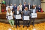 Homenageados da noite