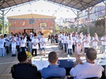 Vereador participou da formação de alunos do 5°ano da Escola Municipal Professora Wilma Leone Dal Pogetto que participaram do Programa Guarda Civil Educação é Prevenção (GCEP)