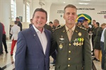 Laércio Trevisan Jr e o Coronel Marcus Augusto Bastos Neuvald