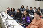 Câmara recebe a visita dos alunos da escola Augusto Saes