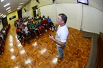Técnico de enfermagem Lincon Rodrigues conduziu palestra sobre o tema