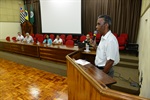 João Manoel falou aos alunos da Escola Estadual "Professor Francisco Mariano da Costa"