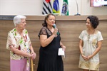 Delegada regional e conselheira do Creci receberam a homenagem