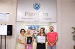 Delegada regional e conselheira do Creci receberam a homenagem