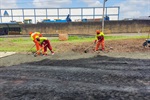 Gustavo Pompeo acompanhou nesta sexta-feira as obras de pavimentação em concreto na avenida 1º de Agosto