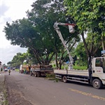 Gustavo Pompeo acompanhou nesta quarta (17) as obras de revitalização da praça  Milton Barbosa