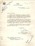 Resposta da Embaixada dos Estados Unidos, assinada por Lincoln Gordon