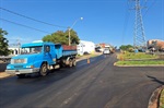 Paraná acompanhou na manhã desta quarta-feira (24) a continuação das etapas das obras para recuperação da malha viária na avenida Euclides de Figueiredo, no Parque Residencial Monte Rey