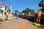 Paraná acompanhou na manhã desta quarta-feira (24) a continuação das etapas das obras para recuperação da malha viária na avenida Euclides de Figueiredo, no Parque Residencial Monte Rey