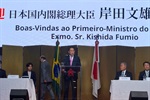 Pedro Kawai acompanhou duas agendas do primeiro-ministro do Japão, Fumio Kishida
