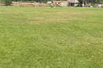 Campo de futebol e área de lazer no Distrito de Artemis receberam manutenção de corte de mato e limpeza 