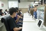 Alunos do 9º ano do Ensino Fundamental da Escola Estadual "Professor Juracy Neves de Mello Ferracciu"