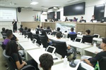 Alunos do 9º ano do Ensino Fundamental da Escola Estadual "Professor Juracy Neves de Mello Ferracciu"