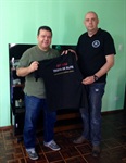 Vereador Paulo Henrique e o deputado Edson Praczyk, em Curitiba (PR)