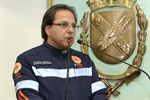 Autor da solenidade, o vereador e médico Ronaldo Moschini vestiu o uniforme dos profissionais do Samu