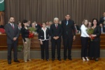 Desembargador Newton de Oliveira Neves e contabilista André Roberto Messias foram homenageados