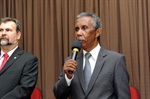 Presidente João Manoel dos Santos abrindo a sessão solene