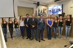 "Esta é uma das muitas homenagens que vocês ainda receberão", destacou Matheus Erler