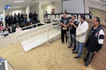 Representantes da sub-sede da Gaviões da Fiel em Piracicaba recebem a homenagem