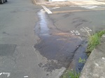 Vazamento de água no cruzamento das ruas Albânia x Santo André - antes da solicitação