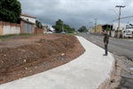 Secretaria de Obras iniciou a construção de calçadas na avenida Euclides de Figueiredo