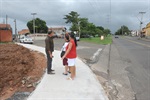 Secretaria de Obras iniciou a construção de calçadas na avenida Euclides de Figueiredo