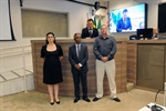 Adriana Lúcia da Silva e Sergio Marcus Barbosa receberam homenagem