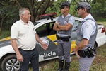 Vereador Tozão ganha apoio policial em melhoria de rodovia 