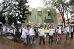 Manifestantes saíram do Colégio Piracicabano e marcharam até a Câmara