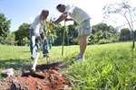 Plantio ecológico envolveu professores e alunos da "Oracy da Silva"