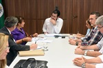 O presidente da Câmara, Matheus Erler, intermediou a reunião