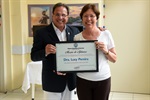 Lucy Pereira, médica infectologista, recebeu homenagem de Moschini no Cedic de Piracicaba