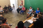 Coronel Adriana recebeu demandas de moradores do Jardim Ipanema, em reunião no Centro Comunitário