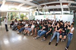 Em visita à escola estadual, Kawai falou sobre a imigração japonesa ao Brasil