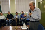 À tarde, palestra ocorreu na Etec "Fernando Febeliano da Costa"