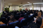 À tarde, palestra ocorreu na Etec "Fernando Febeliano da Costa"