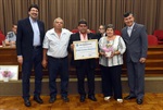 Fábio Monteiro representou os voluntários da Educativa FM