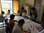 André Bandeira participa de sessão de fotos com alunos da Apae