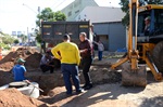 Lair Braga conferiu andamento das obras nesta terça-feira (12)