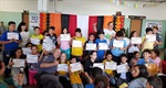 Coronel Adriana participou da entrega do certificado de conclusão do Proerd aos 135 alunos do 5° ano da Escola Estadual Prof° Mirandolina de Almeida Canto do Proerd de 135 alunos. 