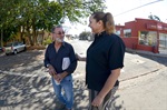 Vereadora conversou com comerciantes e moradores, que aprovaram melhorias