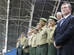Durante a cerimônia, 3.200 jovens foram convocados para prestar o serviço militar obrigatório