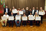 Solenidade homenageou pessoas ligadas à obra do religioso